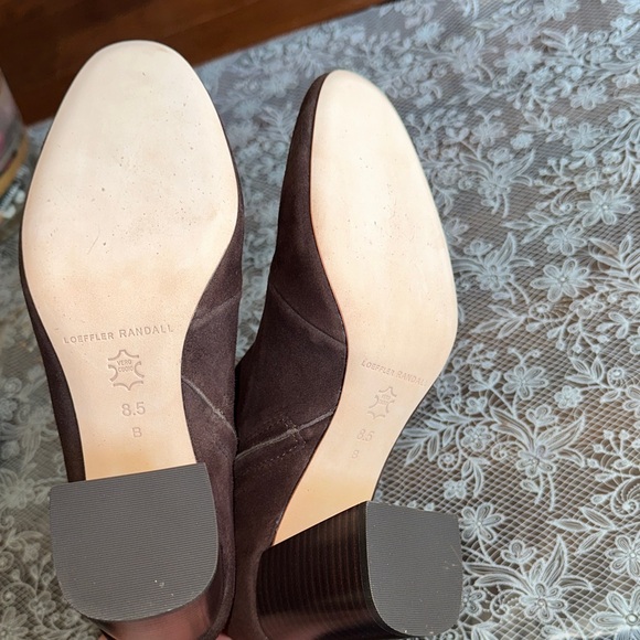 Loeffler Randall Brown Suede Heeled Boots - Picture 3 of 7